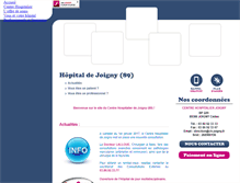 Tablet Screenshot of ch-joigny.com